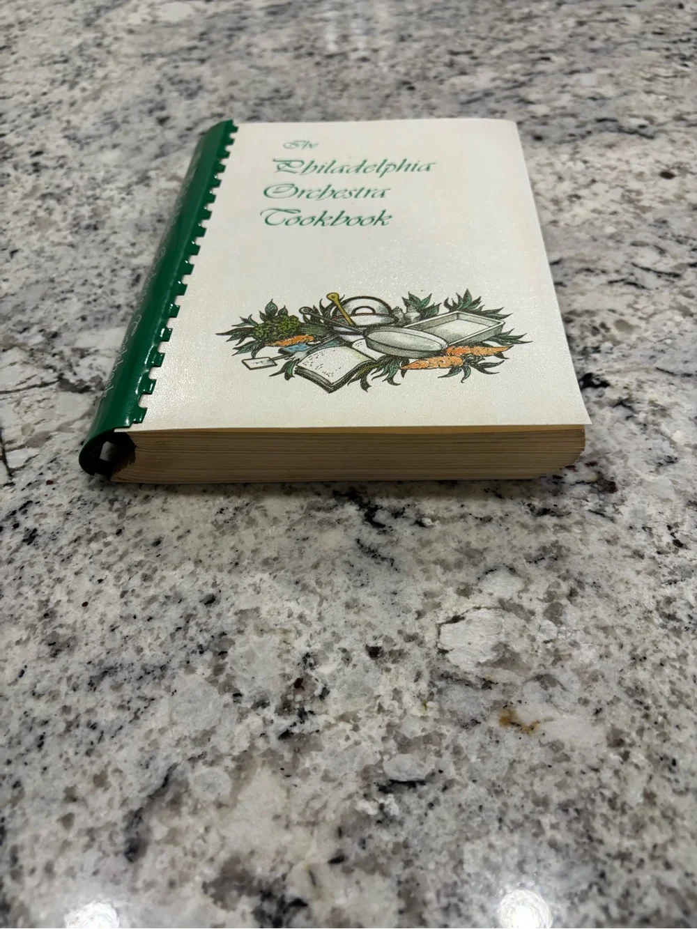 Vintage 1980 The Philadelphia Orchestra Cookbook Plastic Comb Spiral Bound PA